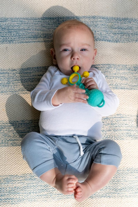 Gumlii Gryzak z grzechotką i zaczepką Mobi