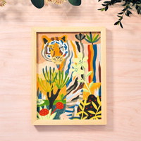 Zestaw artystyczny AGA Atelier 22 Mieszanie kolorów Tygrys w zaroślach Djeco