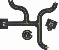 Lotnisko z filcu i drewniane akcesoria 26 el Goki