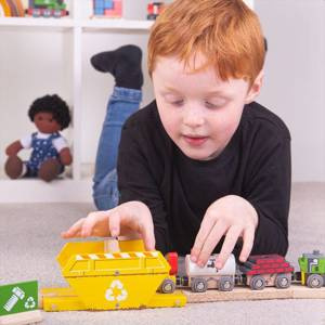 Dodatek do kolejki Kontener na odpady Bigjigs Rail