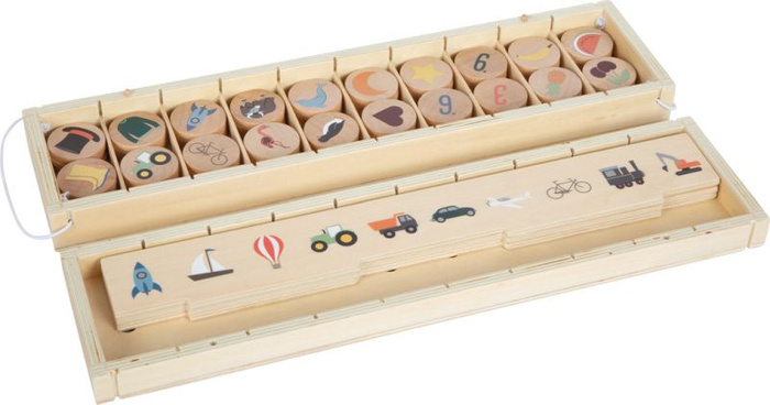 Drewniany pojemnik do sortowania Odkrywca świata Small Foot