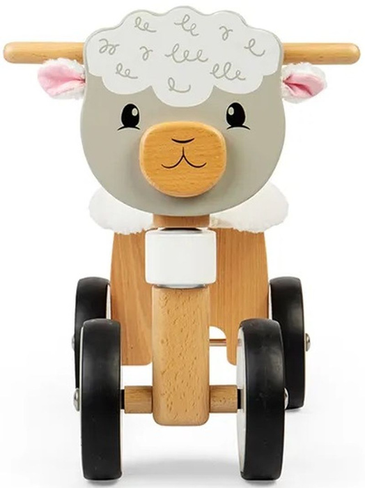 Drewniany rowerek 4-kołowy Owieczka Bigjigs