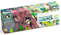 Puzzle panoramiczne Sowy i Ptaki 1000 el Gallery Djeco