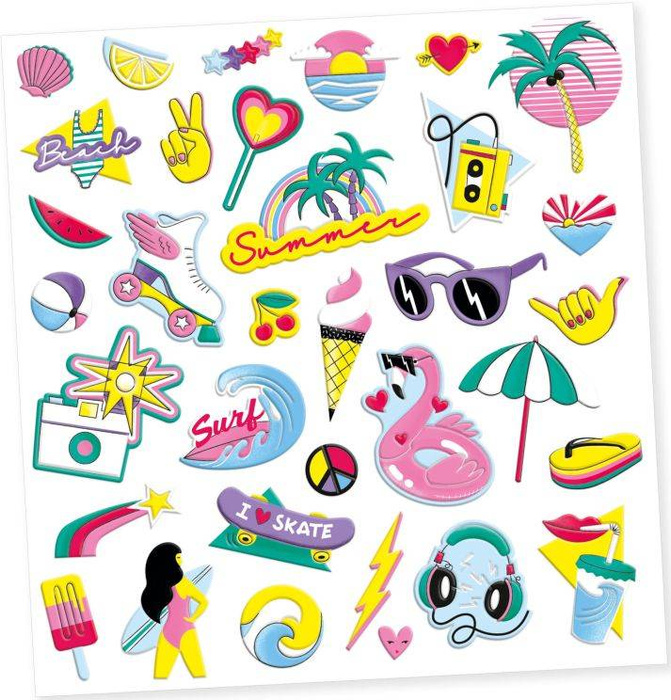 Naklejki wypukłe Kalifornia Djeco