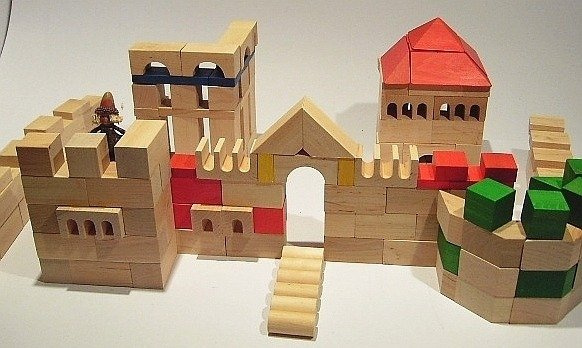 Klocki drewniane XL 250 elementów