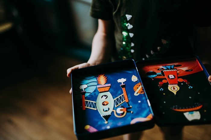 Magnetyczna układanka Rakiety kosmiczne Mudpuppy