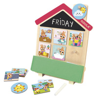 Drewniany domek z planem dnia Routines House Goula 