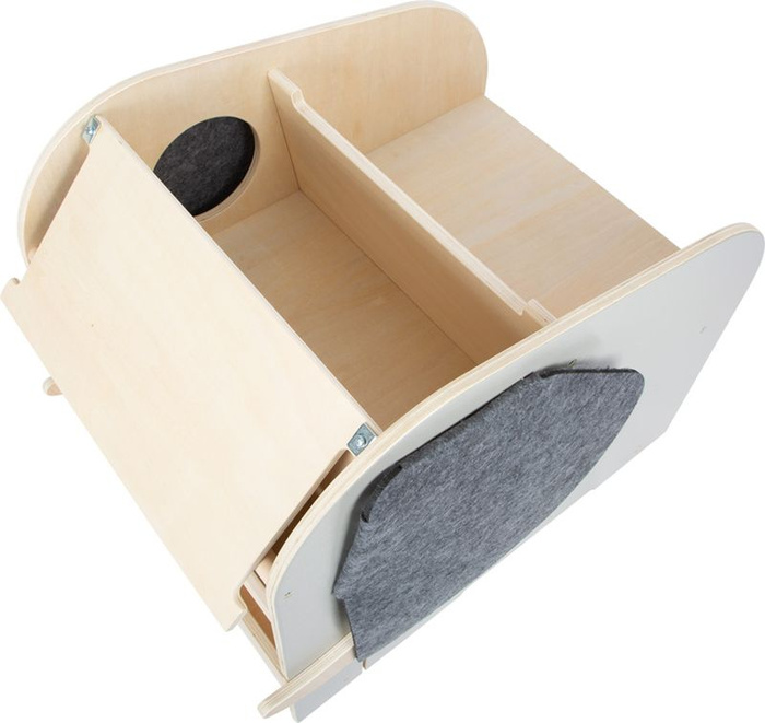 Drewniana skrzynia na zabawki z miejscem do siedzenia Słoń Small Foot