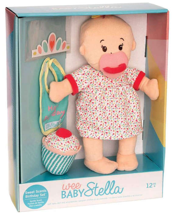 Pachnąca lalka Wee Baby Stella zestaw urodzinowy Manhattan Toy