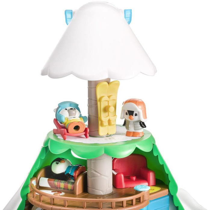 Drzewo domek alpejski stok narciarski Klorofil