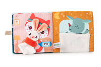 Materiałowa edukacyjna książeczka Smok Joe i jego przytulanka LILLIPUTIENS