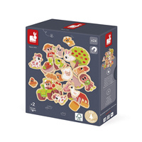 Magnesy drewniane dla dzieci Na farmie 24 szt. Janod 