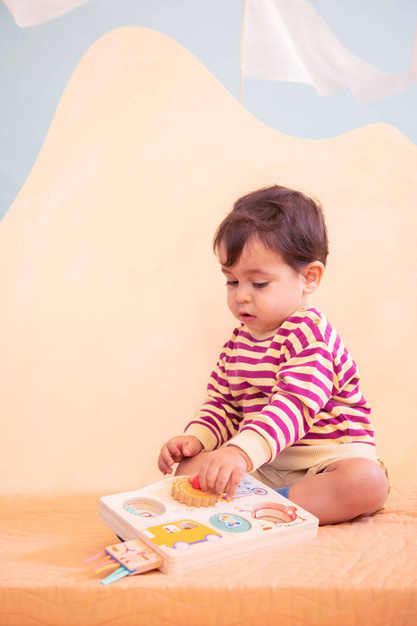 Edukacyjna tablica z drewna walizka Pojazdy Lilliputiens