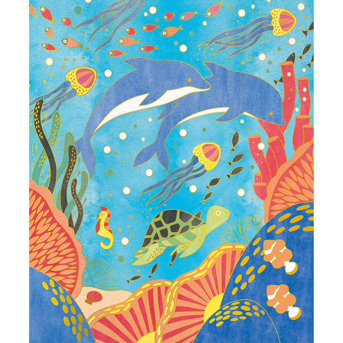 Artystyczny zestaw kreatywny Złote kontury Zwierzęta Janod