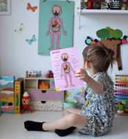 Magnetyczna układanka, magnesy dla dzieci. Anatomia, Janod