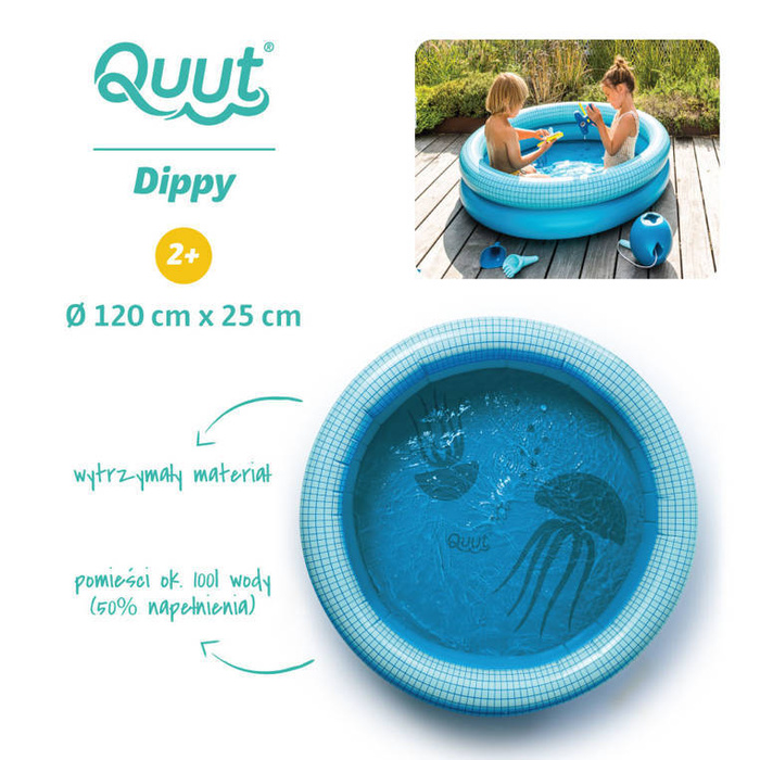 Basenik dla dzieci do ogrodu 120 cm Dippy Ocean Quut