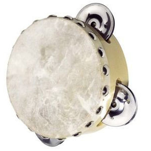 Mały tamburyn z 3 dzwonkami, goki