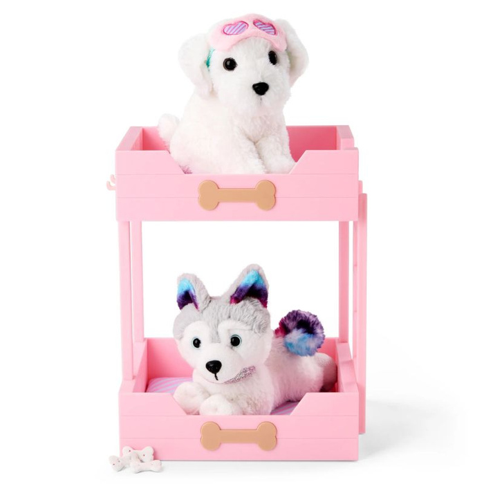 Różowe łóżko piętrowe z pieskiem i akcesoriami Puppy Dreams Bunk Bed Our Generation