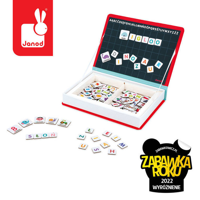 Magnetyczna układanka Polski Alfabet Magnetibook Janod