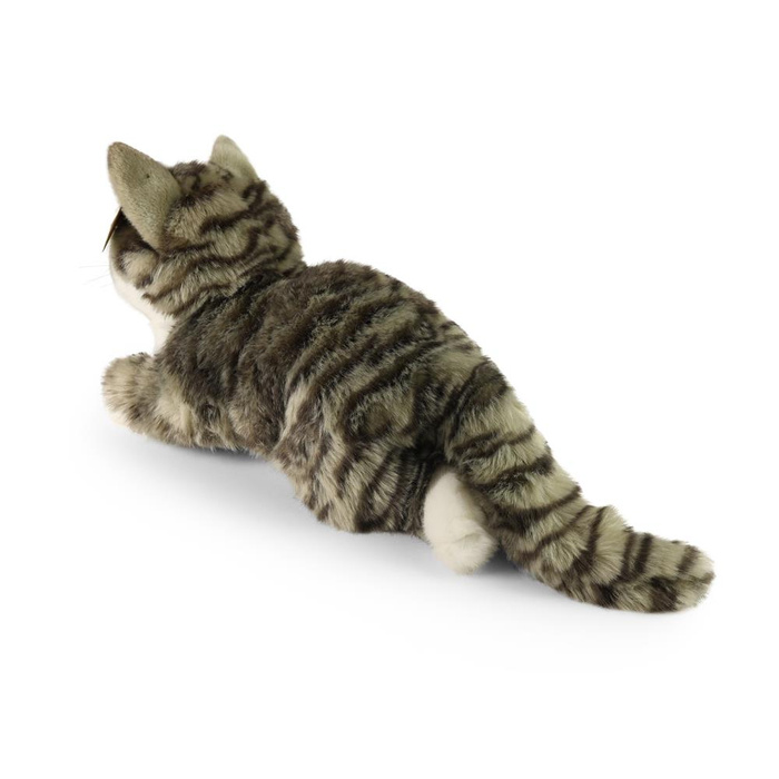 Maskotka dla dzieci pręgowany kot szary 40 cm Rappa