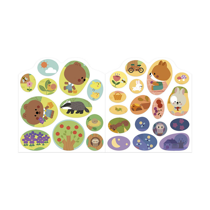 Książeczka z naklejkami Las Janod