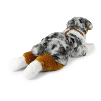 Ekologiczny pluszowy Owczarek Australijski z szelkami 61cm realistyczna Maskotka Rappa