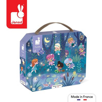 Puzzle w walizce Wróżki i lilie wodne 36 el. Janod