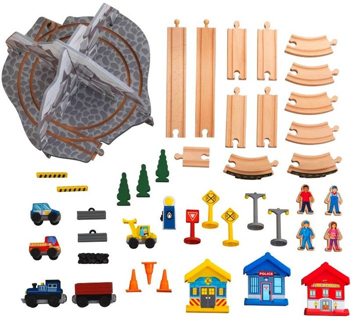 Drewniana kolejka górska dla dzieci na stoliku Rocky Mountain KidKraft