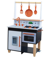 Czarna kuchnia dla dzieci Artisan Island KidKraft