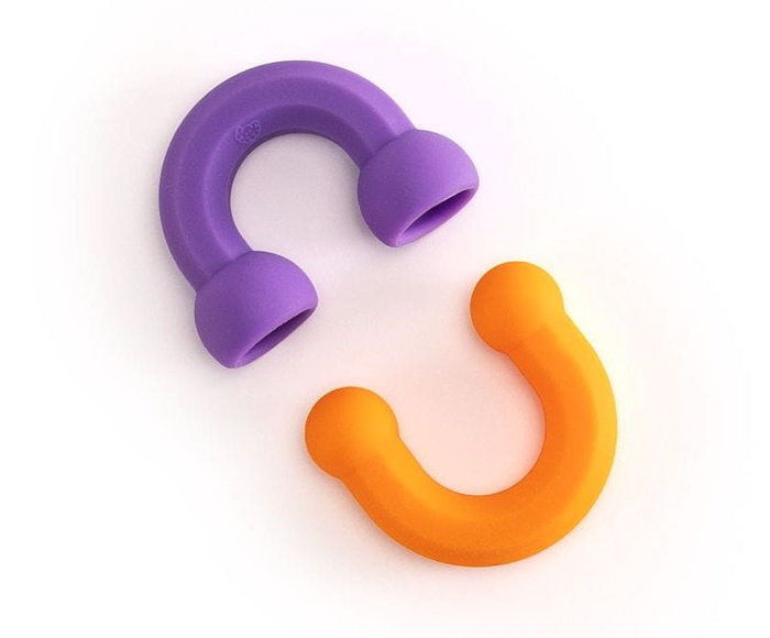 Plip Links półokrągłe klocki silikonowe Fat Brain Toys