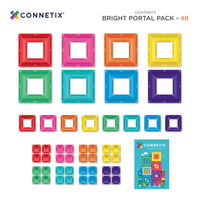 Klocki magnetyczne Bright Portal Pack 48 el Connetix