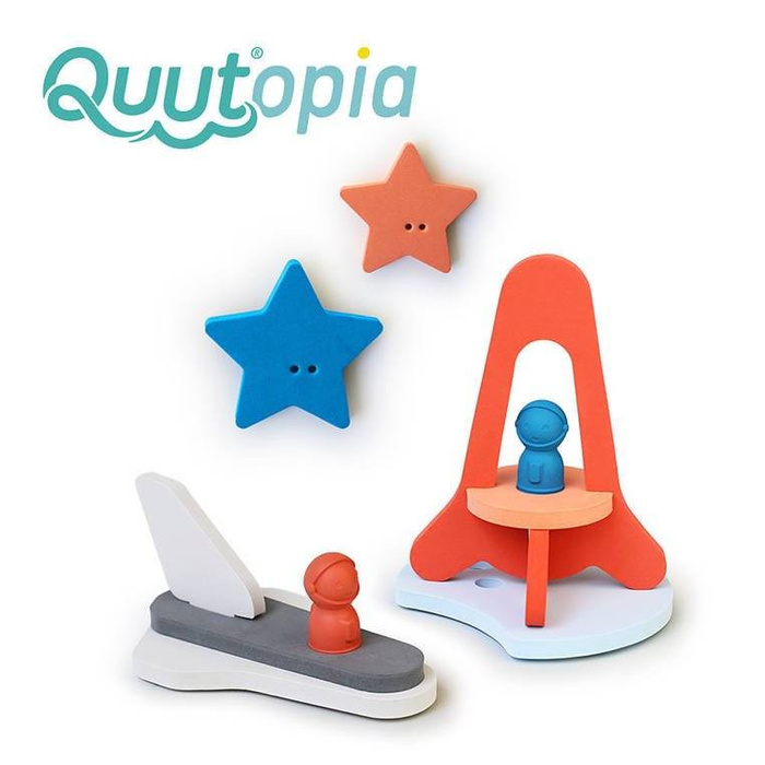 Zestaw puzzli piankowych do kąpieli 3D Quutopia Wyprawa na księżyc Quut