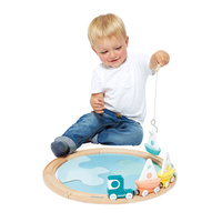 Drewniana kolejka pociąg z torami Janod