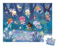 Puzzle w walizce Wróżki i lilie wodne 36 el. Janod