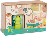 Zlewozmywak z działającym kranem i akcesoriami do kuchni dla dzieci Splash-n-Scrub Sink B.Toys