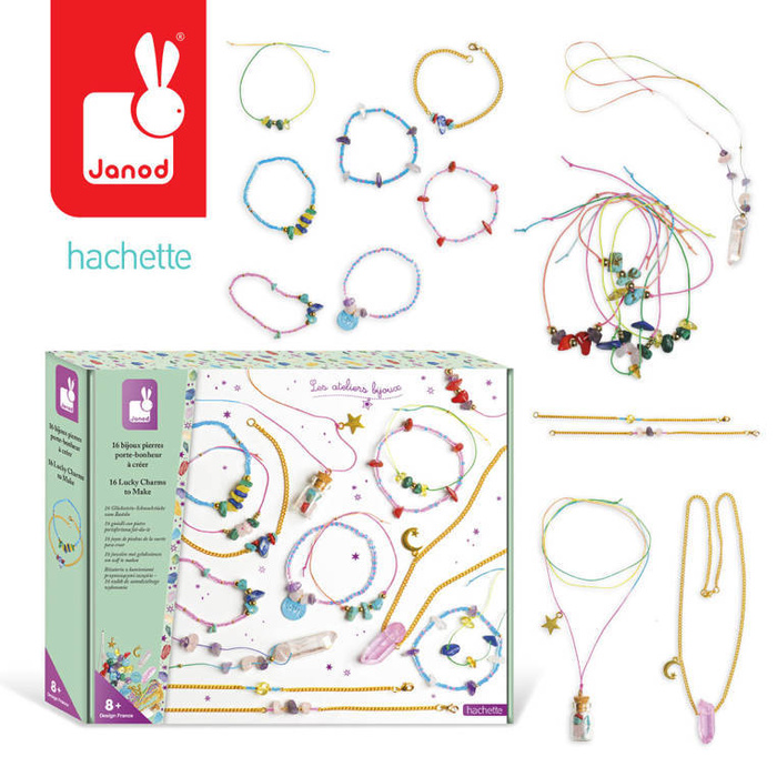 Zestaw do tworzenia biżuterii z kamieniami przynoszącymi szczęście Janod