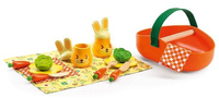 Pomarańczowy koszyk piknikowy. Zajączki, Djeco