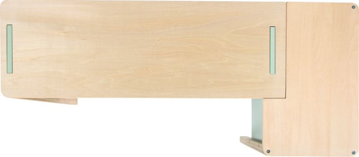 Drewniana kuchnia dla dzieci i sklep 2w1 szałwia zielona Fresh Small Foot