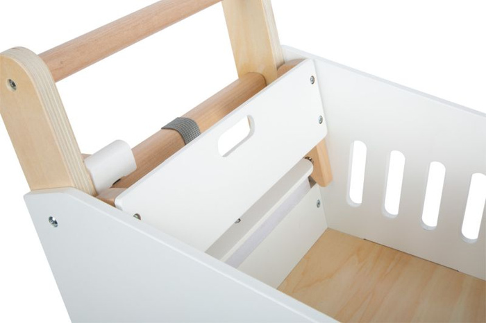 Biały wózek do zabaw w sklep dla dzieci Small Foot