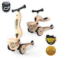 Jeździk i hulajnoga 2 w 1 zamykany schowek Leopard Highwaykick 1 Lifestyle Scoot & Ride
