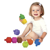 Klocki gumowe Popboblocs nauka języka angielskiego K's Kids