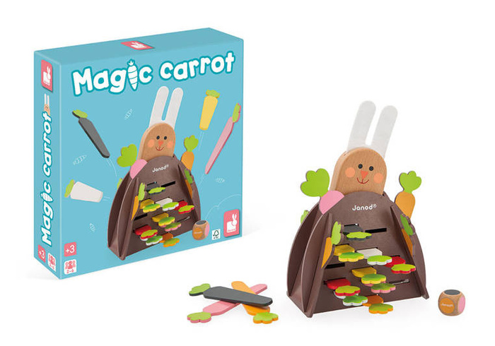 Gra strategiczna drewniana 2-4 os. Magiczna Marchewka Janod