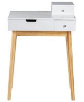 Toaletka dla dziewczynki z krzesłem Biała lilia Goodhome