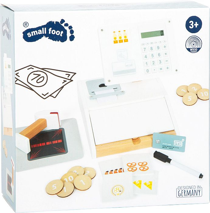 Realistyczna drewniana kasa fiskalna dla dzieci Fresh Small Foot