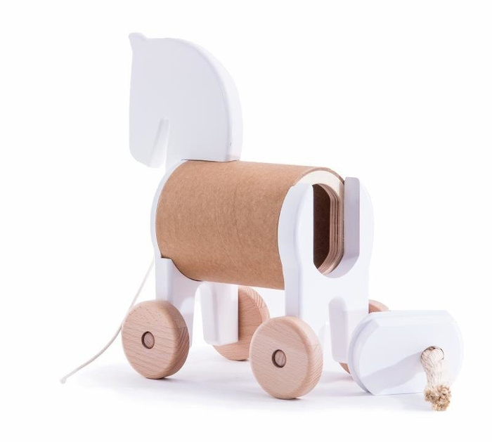 Zabawka do ciągnięcia Konik z sejfem Bajo