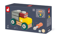 Autko drewniane cysterna do samodzielnego składania Miś Brico Kids Janod