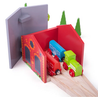 Dodatek do torów Parowozownia z cegły Bigjigs Rail