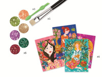 Zestaw artystyczny z brokatem Magia wiosny Djeco