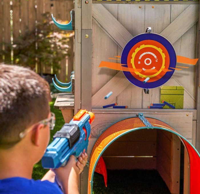 Drewniany plac zabaw Forteca Nerf Scout Defense Post KidKraft