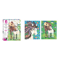 Zestaw kreatywny dla dzieci Malowanie po numerach Konie Janod